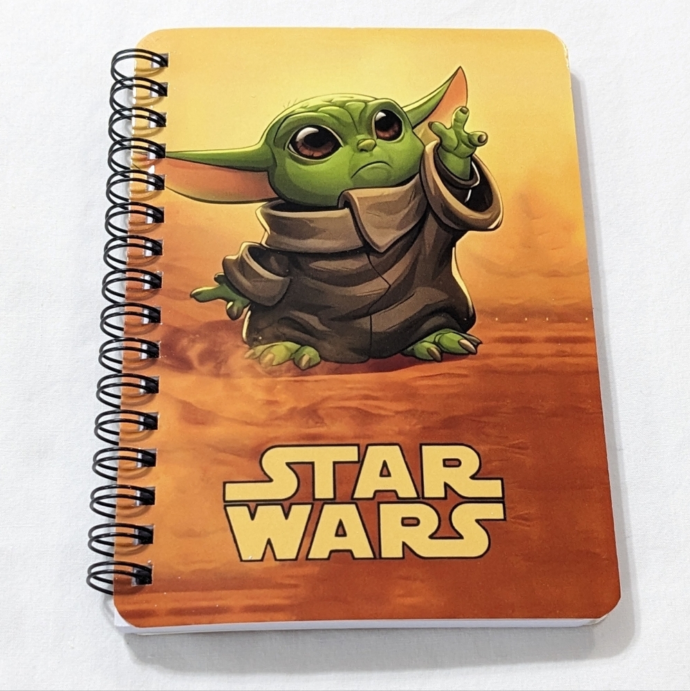 Star Wars Baby Yoda Small Spiral Notebook, NEW